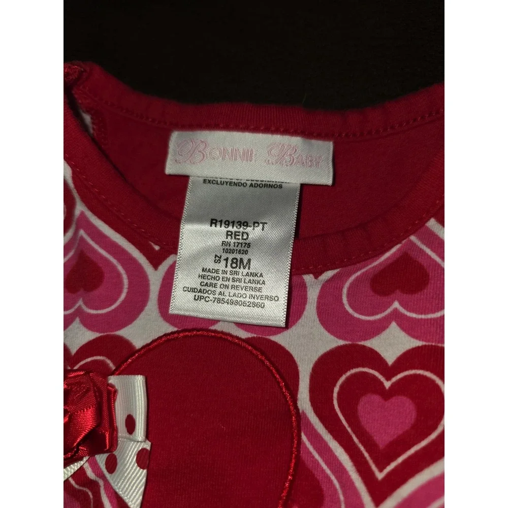 Bonnie‎ baby valentine's day heart dress and leggings size 18 months